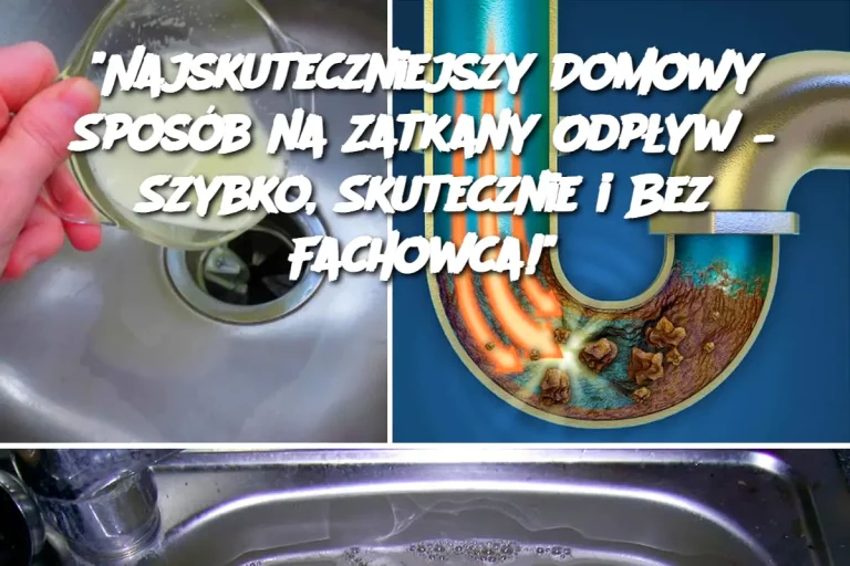 "Najskuteczniejszy Domowy Sposób na Zatkany Odpływ – Szybko, Skutecznie i Bez Fachowca!"