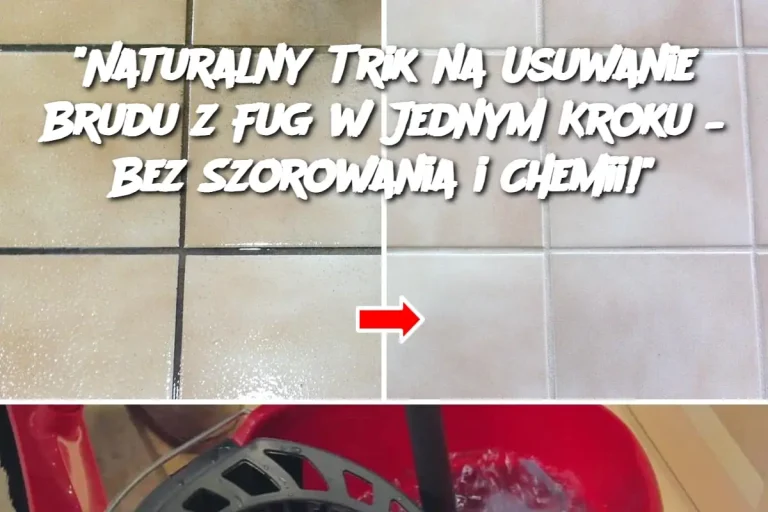 "Naturalny Trik na Usuwanie Brudu z Fug w Jednym Kroku – Bez Szorowania i Chemii!"