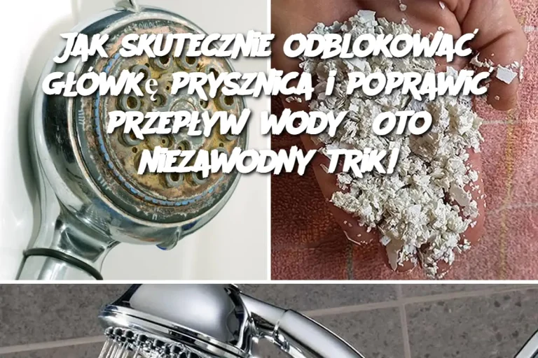 Jak skutecznie odblokować główkę prysznica i poprawić przepływ wody? Oto niezawodny trik!