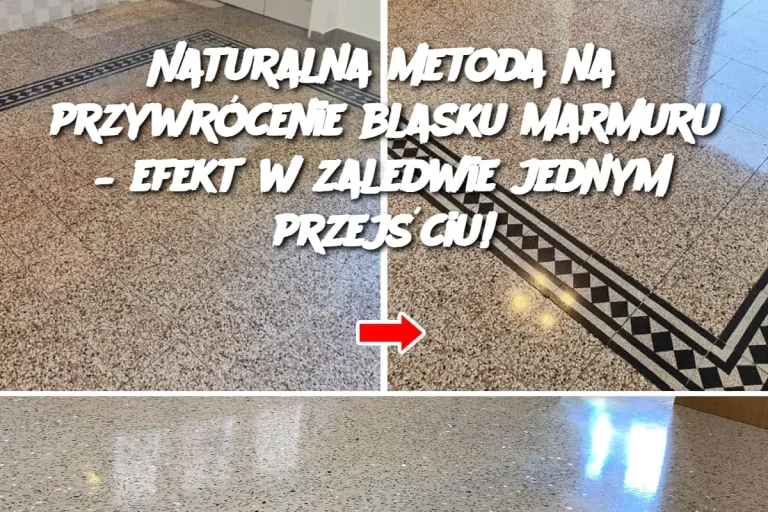 Naturalna metoda na przywrócenie blasku marmuru – efekt w zaledwie jednym przejściu!