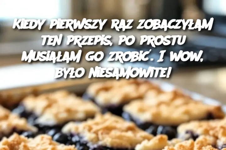 Kiedy pierwszy raz zobaczyłam ten przepis, po prostu musiałam go zrobić. I wow, było niesamowite!