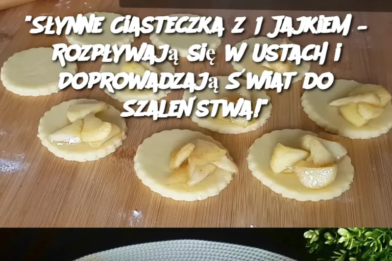 "Słynne Ciasteczka z 1 Jajkiem – Rozpływają się w Ustach i Doprowadzają Świat do Szaleństwa!"