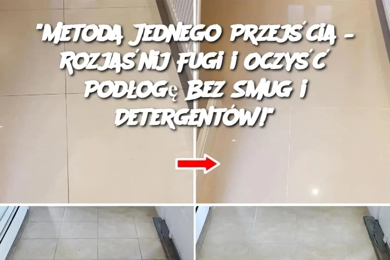 "Metoda Jednego Przejścia – Rozjaśnij Fugi i Oczyść Podłogę Bez Smug i Detergentów!"