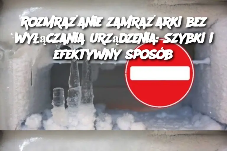 Rozmrażanie zamrażarki bez wyłączania urządzenia: Szybki i efektywny sposób