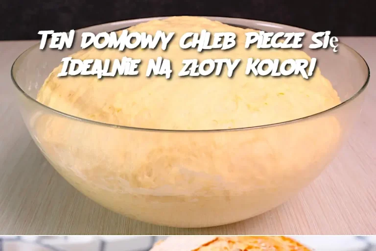 Ten Domowy Chleb Piecze Się Idealnie na Złoty Kolor!