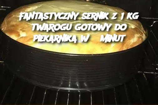 Fantastyczny sernik z 1 kg twarogu gotowy do piekarnika w 5 minut