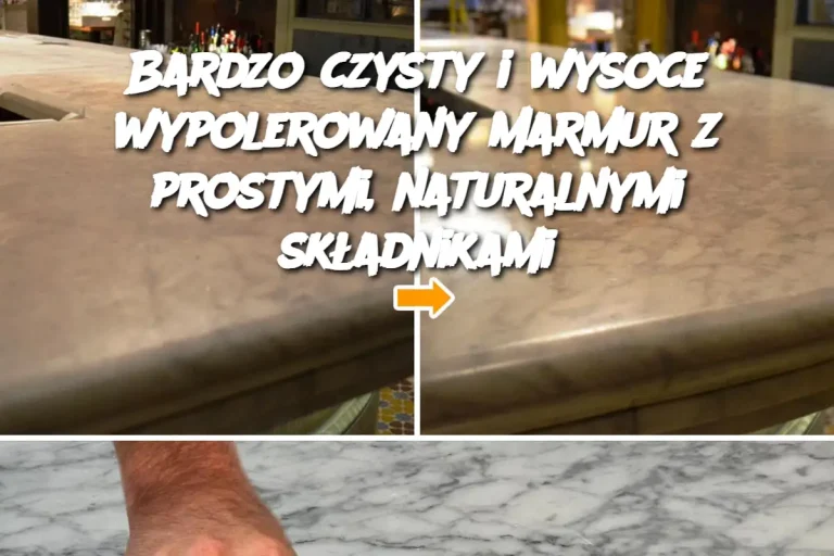 Bardzo czysty i wysoce wypolerowany marmur z prostymi, naturalnymi składnikami