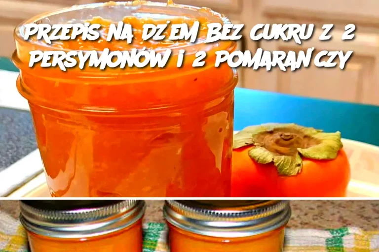 Przepis na Dżem Bez Cukru z 2 Persymonów i 2 Pomarańczy