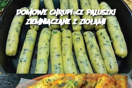 Domowe Chrupiące Paluszki Ziemniaczane z Ziołami