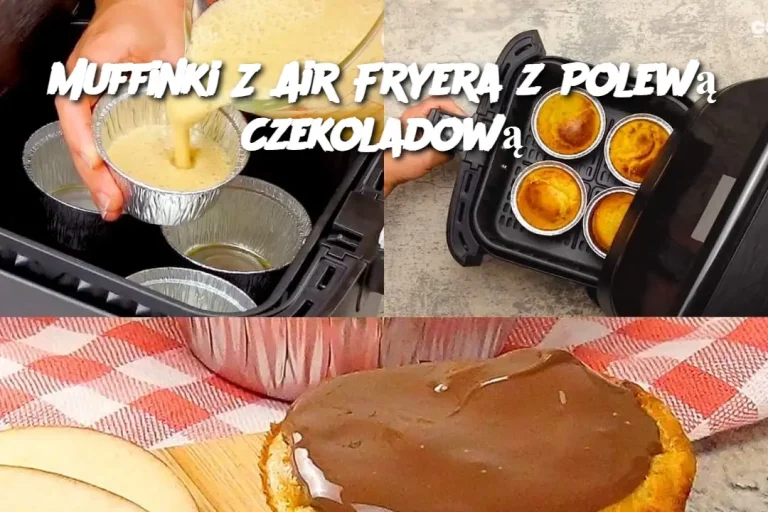 Muffinki Z Air Fryera z Polewą Czekoladową