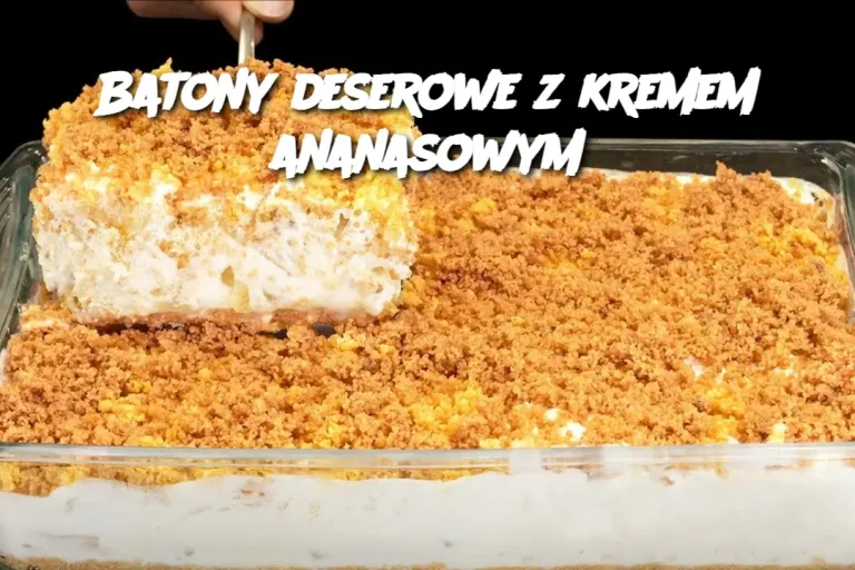 Batony deserowe z kremem ananasowym