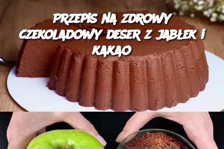 Przepis na zdrowy czekoladowy deser z jabłek i kakao