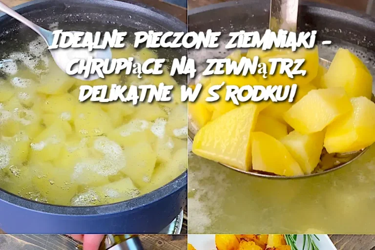 Idealne Pieczone Ziemniaki – Chrupiące na Zewnątrz, Delikatne w Środku!