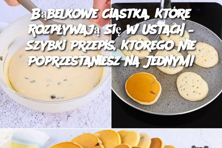 Bąbelkowe Ciastka, Które Rozpływają Się w Ustach – Szybki Przepis, Którego Nie Poprzestaniesz na Jednym!