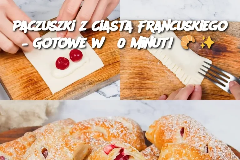 Paczuszki z Ciasta Francuskiego – Gotowe w 30 minut! 🥐✨