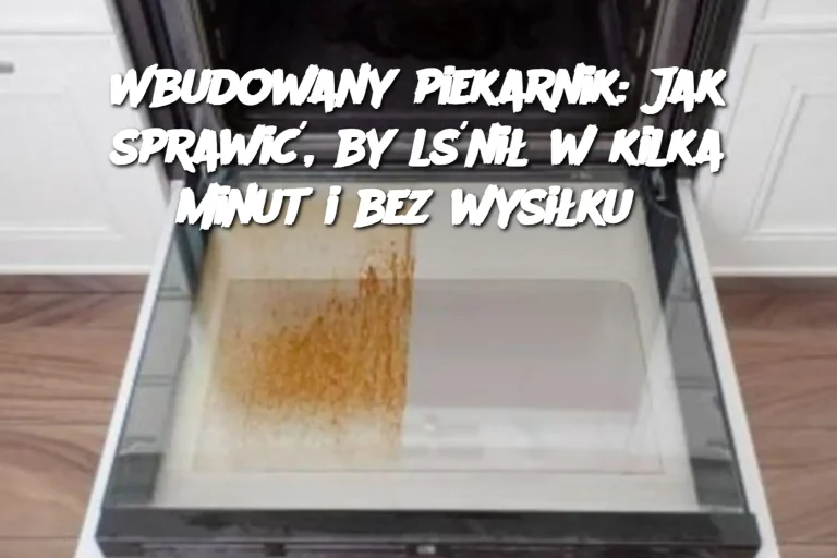 Wbudowany piekarnik: Jak sprawić, by lśnił w kilka minut i bez wysiłku?