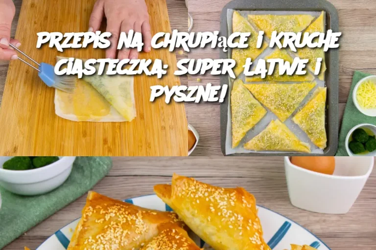 Przepis na Chrupiące i Kruche Ciasteczka: Super Łatwe i Pyszne!