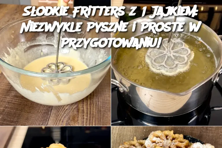 Słodkie Fritters z 1 Jajkiem: Niezwykle Pyszne i Proste w Przygotowaniu!