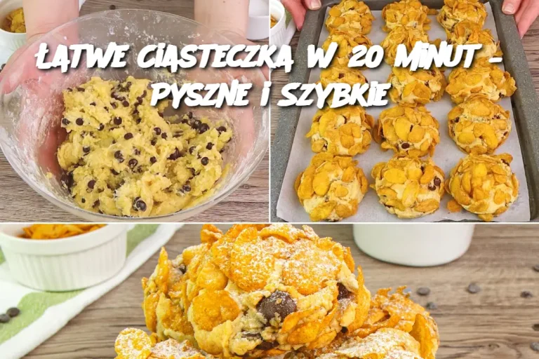 Łatwe Ciasteczka w 20 minut – Pyszne i Szybkie