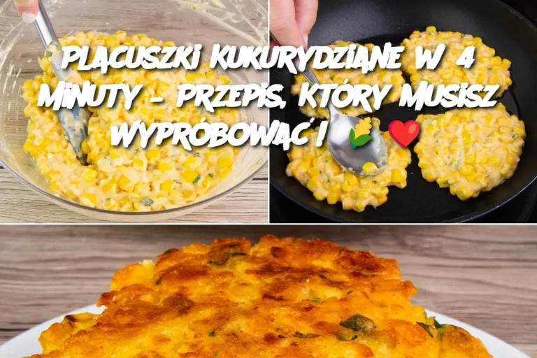 Placuszki Kukurydziane w 4 Minuty – Przepis, Który Musisz Wypróbować! 🌽❤️