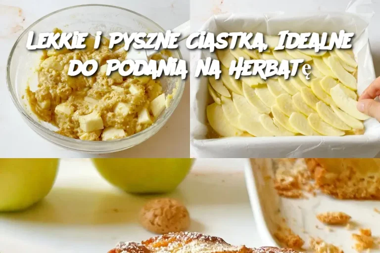 Lekkie i Pyszne Ciastka, Idealne do Podania na Herbatę