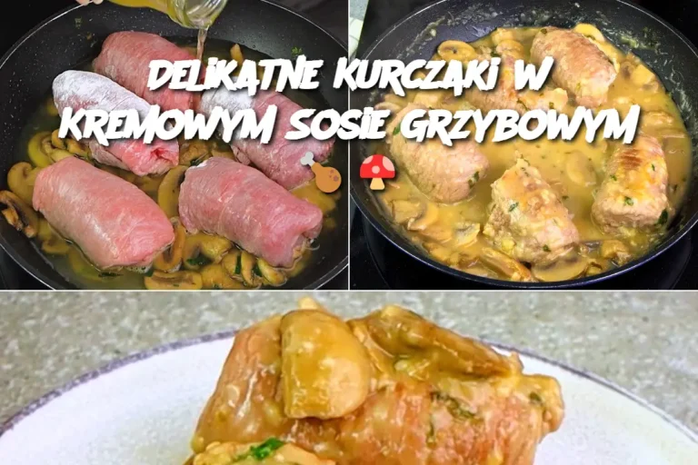 Delikatne Kurczaki w Kremowym Sosie Grzybowym 🍗🍄