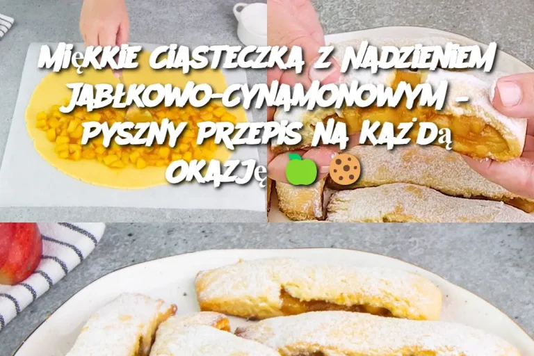 Miękkie Ciasteczka z Nadzieniem Jabłkowo-Cynamonowym – Pyszny Przepis na Każdą Okazję 🍏🍪