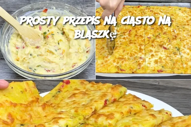 Prosty przepis na ciasto na blaszkę: