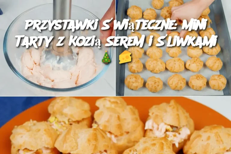 Przystawki Świąteczne: Mini Tarty z Kozią Serem i Śliwkami 🎄🧀