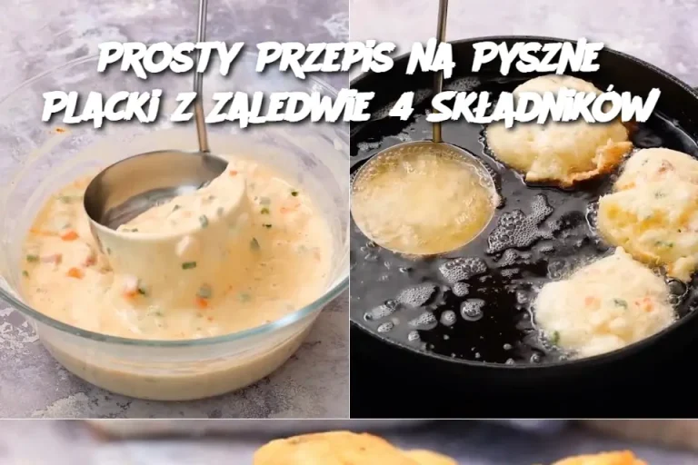 Prosty Przepis na Pyszne Placki z Zaledwie 4 Składników