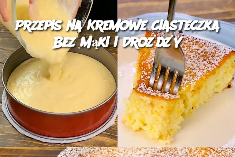 Przepis na Kremowe Ciasteczka Bez Mąki i Drożdży