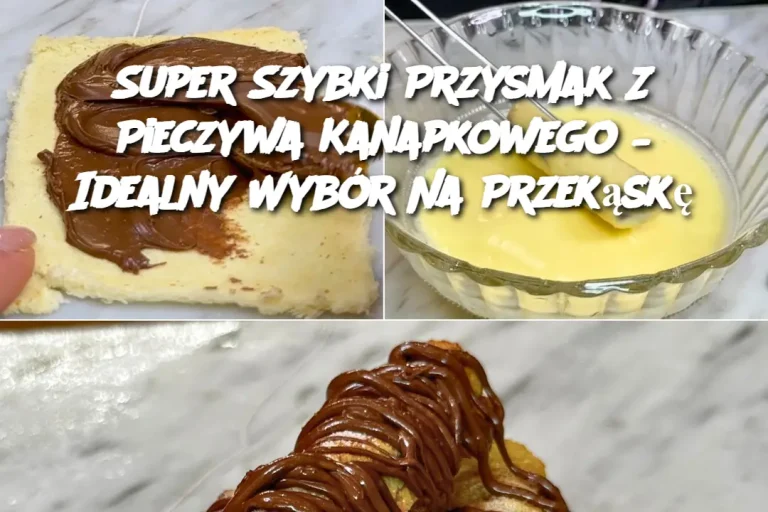 Super Szybki Przysmak Z Pieczywa Kanapkowego – Idealny Wybór Na Przekąskę