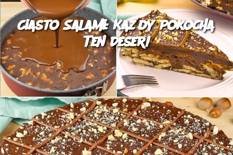 Ciasto Salami: Każdy Pokocha Ten Deser!