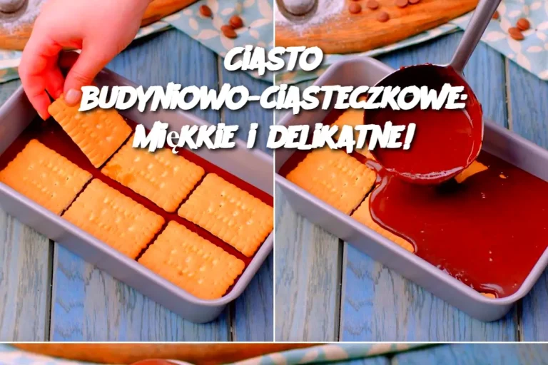 Ciasto budyniowo-ciasteczkowe: miękkie i delikatne!