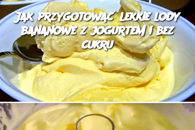 Jak przygotować lekkie lody bananowe z jogurtem i bez cukru