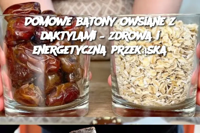 Domowe batony owsiane z daktylami – zdrowa i energetyczna przekąska