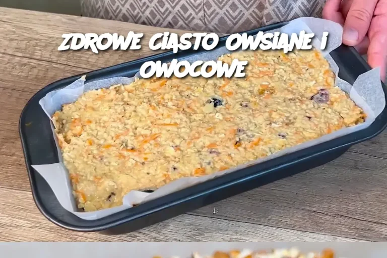 Zdrowe Ciasto Owsiane i Owocowe