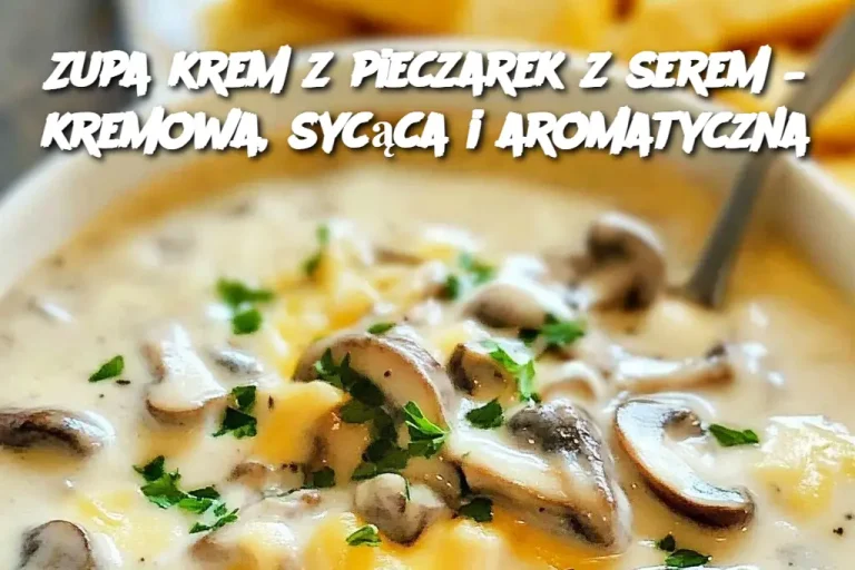 Zupa krem z pieczarek z serem – kremowa, sycąca i aromatyczna