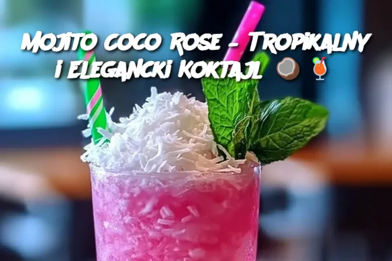 Mojito Coco Rose – Tropikalny i Elegancki Koktajl 🥥🍹