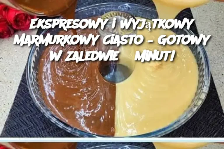 Ekspresowy i Wyjątkowy Marmurkowy Ciasto – Gotowy w Zaledwie 5 Minut!