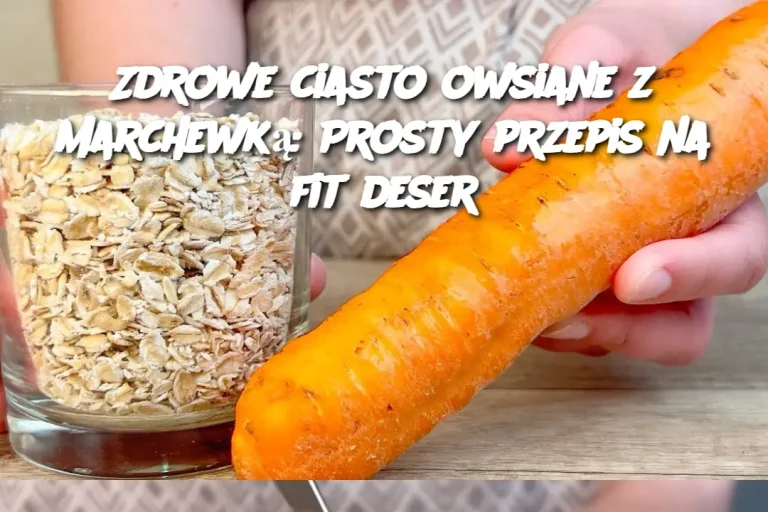 Zdrowe ciasto owsiane z marchewką: Prosty przepis na fit deser