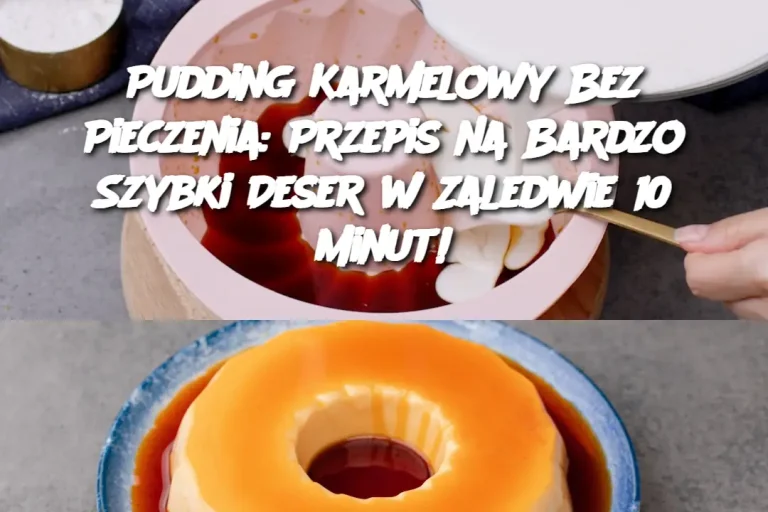 Pudding Karmelowy Bez Pieczenia: Przepis na Bardzo Szybki Deser w Zaledwie 10 Minut!