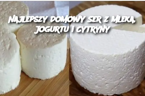 Najlepszy Domowy Ser z Mleka, Jogurtu i Cytryny