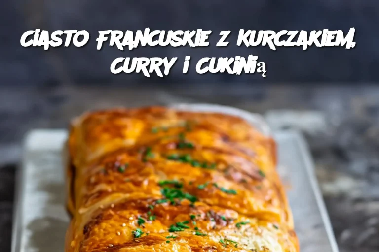 Ciasto Francuskie z Kurczakiem, Curry i Cukinią