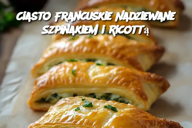 Ciasto Francuskie Nadziewane Szpinakiem i Ricottą