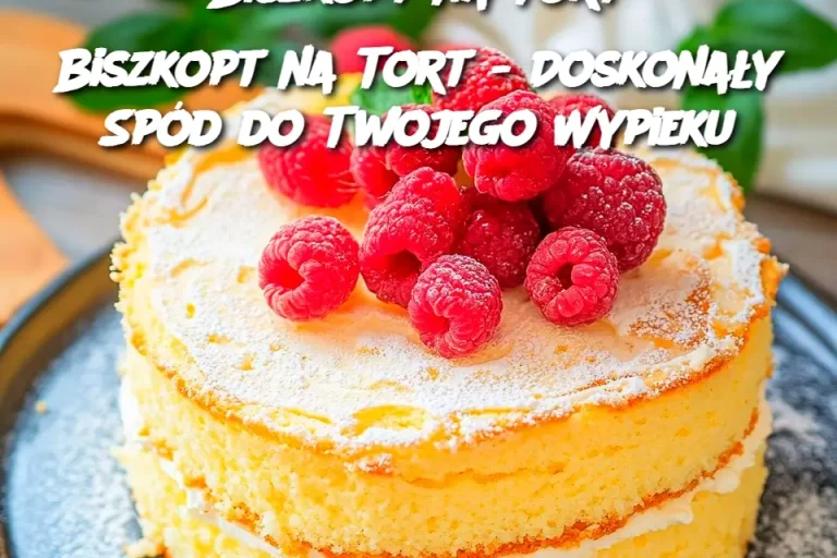 Biszkopt na Tort - Doskonały Spód do Twojego Wypieku