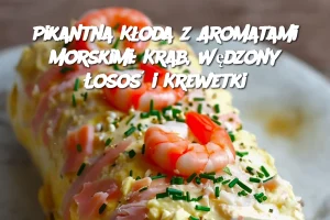 Pikantna Kłoda z Aromatami Morskimi: Krab, Wędzony Łosoś i Krewetki