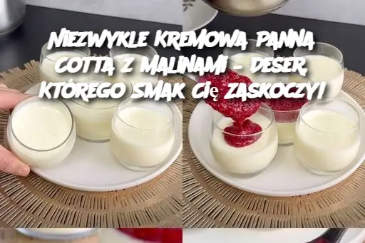 Niezwykle Kremowa Panna Cotta z Malinami – Deser, Którego Smak Cię Zaskoczy!