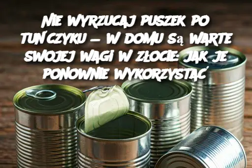 Nie wyrzucaj puszek po tuńczyku — w domu są warte swojej wagi w złocie: jak je ponownie wykorzystać