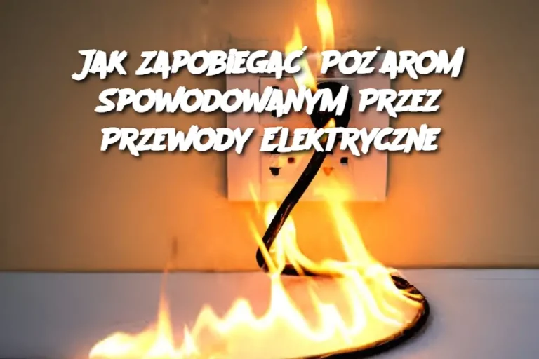 Jak Zapobiegać Pożarom Spowodowanym Przez Przewody Elektryczne